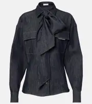 [Brunello Cucinelli] Brunello Cucinelli Cotton top AU 16 blue