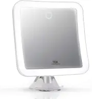 Rechargeable 10X Magnifying Mirror with 3 LED Light Settings, Dimmable Touch Lig