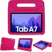 [ProCase] Kids Case for Samsung Galaxy Tab A7 10.4" 2022 2020 (SM-T503/T500/T505/T507), Shock Proof Convertible Handle Stand Cover Light Weight Kids Friendly Super Protective Case -Magenta