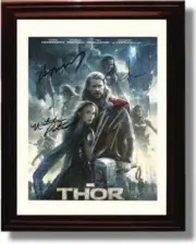16x20 Framed Cast of Thor Autograph Promo Print - Thor
