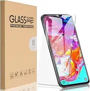 [HEYUS] [3 Pack] for Samsung Galaxy A70 Screen Protector, 9H Hardness Premium Tempered Shatterproof Glass Screen Protector Case Friendly Film for Samsung Galaxy A70