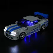 Bright LED Light Set for Lego Nissan Skyline GT-R (R34) 2 Fast 2 Furious 76917