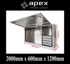 BRAND NEW TOOLBOX FLAT PLATE ALUMINIUM TOOL BOX - UTE TRUCK STORAGE - 20126FDFPL