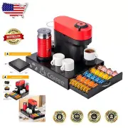 Space-Saving Coffee Pod Drawer with Graffiti Design - Fits Nespresso Vertuo