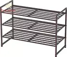 Simplehouseware 3-Tier Stackable Metal Shoe Rack - Bronze