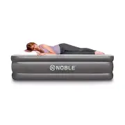 Noble Queen Size Luxury Upgraded Double HIGH Raised Air Mattress, Inflatable ...