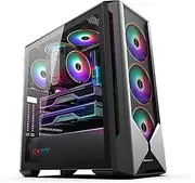 Mid-Tower Computer Case E-ATX,ATX,Micro-ATX,ITX,Dual Tempered Glass Panels