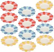 150pcs Flower Shape Disposable Cake Plates Decorative Paper Plates for Parties Gatherings and Festive Events Safe Easy to Use and Convenient Tableware