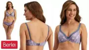 Berlei Barely There Luxe T-Shirt Underwire Bra Wildflower 12D 12E 14B RRP $69.95