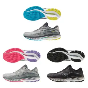 【MIZUNO 美津濃】MIZUNO WAVE RIDER 27 SW 男女款慢跑鞋 J1GC230401 J1GD2306XX(慢跑鞋)