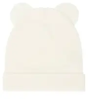 [Max Mara Kids] Max Mara Kids Teddy Bear cashmere beanie S/M white