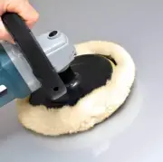 Polishing Pad Buffing Pad Kit 100% Natural Wool Hook & Loop for Compound Cutting