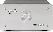 Dynavox AMP-S MKII Amplifier and Speaker Switch in Metal Housing for Stereo and Surround Amplifier Connection via Banana Plug or Clamp Connector, Silver