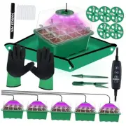 5 Packs Seed Starter Tray with Grow Light (Value Pack), 60 Cells 12-Cell 5-Pack