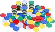 ERINGOGO 200pcs Counting Chips Plastic Game Counters for and Gambling Disks for Sorting Grouping and Learning Activities
