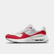 Big Kid's Nike Air Max SYSTM White/White-University Red (DQ0284 108)