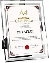 PETAFLOP A4 Photo Frame Glass Certificate Frame Document Frame Diploma Graduation