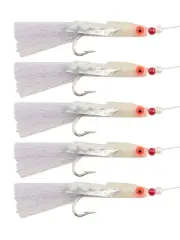 5x/set Sabiki Soft-Fishing Lure Rigs Bait Jigs Lure Feather Lure Herring Bait