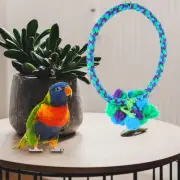 Parrot Springboard Rattan Rings Parrots Toys Swing Bird Cage