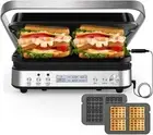 Panini Press Grill Sandwich Maker with Removable Plates, Cattleman Cuisine 6 ...