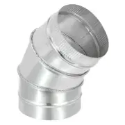 6" OD Elbow 45 Degree Duct Pipe Connector HVAC Ventilation Flue Tube