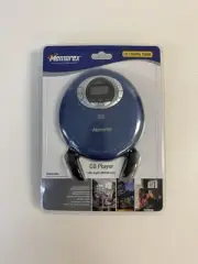 Memorex Portable CD Digital AM/FM Tuner Player w/ Headphones MD6883MBL Blue NEW