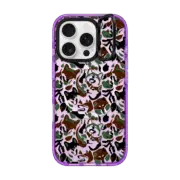 iPhone 16 Pro Impact Ring Stand Case MagSafe Compatible Shiba Inu Camouflage