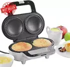 XL Double Pie Maker 900W Non-Stick Deep Fill 9cm Pies Locking Lid EK4082