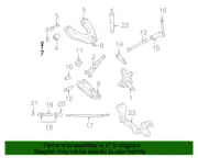 New Genuine Nissan Lower Control Arm Self Locking Nut OE 089129441A (for: Nissan)