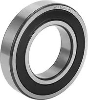 X AUTOHAUX 6212DDU & Deep Groove Ball Bearings P5 60x110x22mm Lubricated Bearings Double Rubber Seal Black Silver Tone Scooter Skateboard Wheel