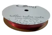 Offray Double Face Satin Ribbon Red 1/8in x 30yds