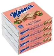 Manner Neapolitaner Wafers With Hazenut Cream Filling 4 x 75 g NEW from Germany