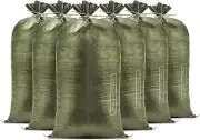 10 CT. Green Heavy Duty Sand Bags for Flooding, 14in x 26in (Not Made in China)