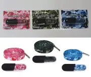 * 2023 AW A BATHING APE Goods BAPE x KIXSIX ABC CAMO SHOELACE 1J80182011 NEW