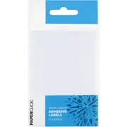 Paperclick Adhesive Labels Rectangle White 18Mm X 38Mm 72 pack