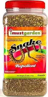 I Must Garden Snake Repellent: Powerful All-Natural Protection – 5 lb. Granular Shaker Jar