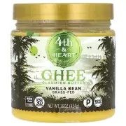 Ghee Clarified Butter, Grass-Fed, Vanilla Bean, 16 oz (454 g)