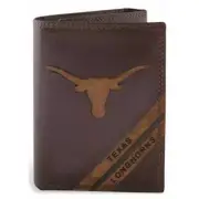 ZeppelinProducts UTX-IWD2-BRW Texas Trifold Debossed Leather Wallet
