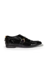Black Vegan Patent Leather Loafers
