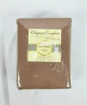 Elegant Comfort Taupe Brown 1500 Thread Count Egyptian Cotton Bed Skirt - King
