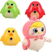COMNESTBI 1 Set Wind Up Chicken for Interactive Educational Play with and Chicks for Crawling and Swaying Fun Easter Present