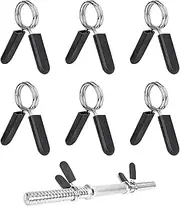 6 Dumbbell Locking Clips,Quick Release Spring Clips with Comfort Grip for Dumbbells and Barbells,Safe Accessory for Fitness and Strength Training Equipment