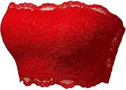 [Generic] Tube Tops for Women Sexy plus Size Ladies Seamless Top Lace Beauty Back Chest Wrapping Underwear Tube Top And Shorts Set Women