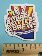 BEER Brews STICKER ~ AZ Barrels, Bottles & Brews at Salt River Fields, ARIZONA
