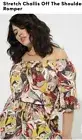 Torrid 4 Stretch Challis Floral Off The Shoulder Romper Size 4x