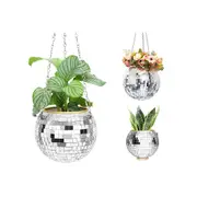 10x10cm Disco Ball Hanging Planter