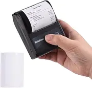 Portable 58mm 2 Inches Wireless BT Thermal Bill Receipt Printer Mini Mobile POS Printer Support ESC/POS Print Command Compatible with Android iOS Windows for Restaurant Supermarket Retail Store Small