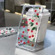 Shockproof Case For iPhone 16 15 14 13 Pro Max 12 11 XR 8 Cute Fruit Clear Cover