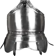 Steel Georg Breastplate Medieval Knight Cuirass Crusader Armor, Silver