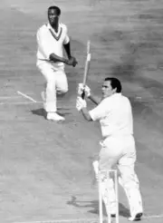 Englands opening batsman John Jameson cracks a ball for fo - 1973 Cricket Photo